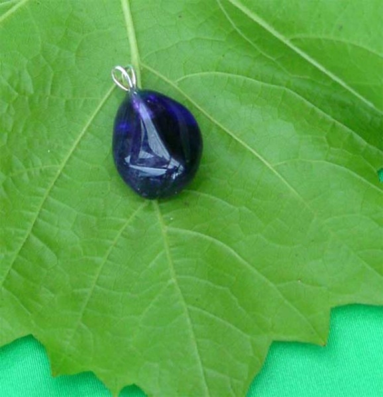 Amethyst, Anh�nger mit Silber�se