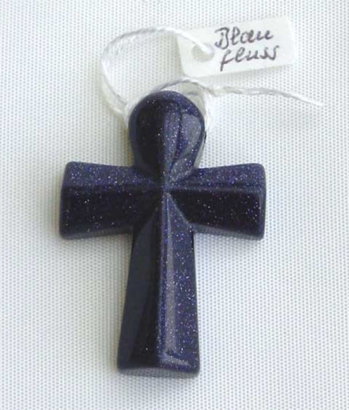 Blaufluss Edelstein Benedikt XVI Kreuz  Seemann