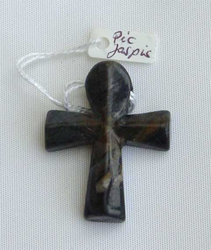 Jaspis Edelstein Benedikt XVI Kreuz  Seemann