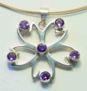 Chakra-Anh�nger Kronen-Chakra 'Sahasrara, Schmuck aus Silber, Am
