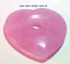 Rosenquarz Anh�nger Edelstein Herzform