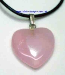 Rosenquarz Anh�nger Herzform