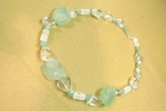 Edelsteinkette Fluorit, AventurinW�rfeln, Bergkristall-S33