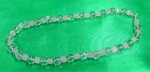 Edelsteinkette Bergkristall-Kugel, Rosenquarz-W�rfel