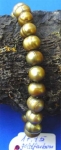 S�sswasserperlen Armband, goldfarben