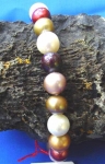 S�sswasserperlen Armband, multi bunt