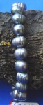 S�sswasserperlen Armband, schwarz/grau