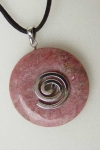 Neue Artikel: Rhodonit-Donut mit Spirale 40mm